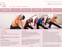 Tablet Screenshot of lotosyoga.ch